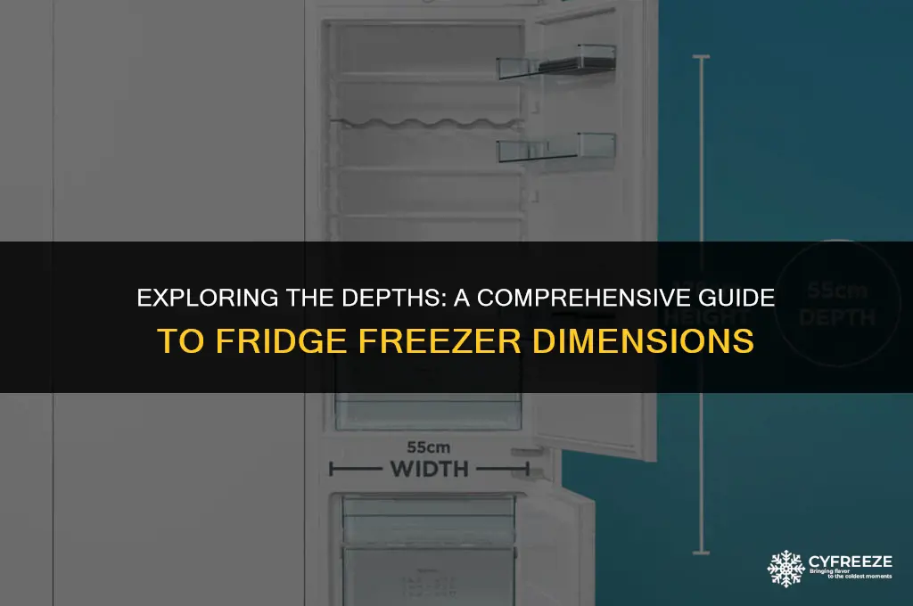 how deep is a fridge freezer