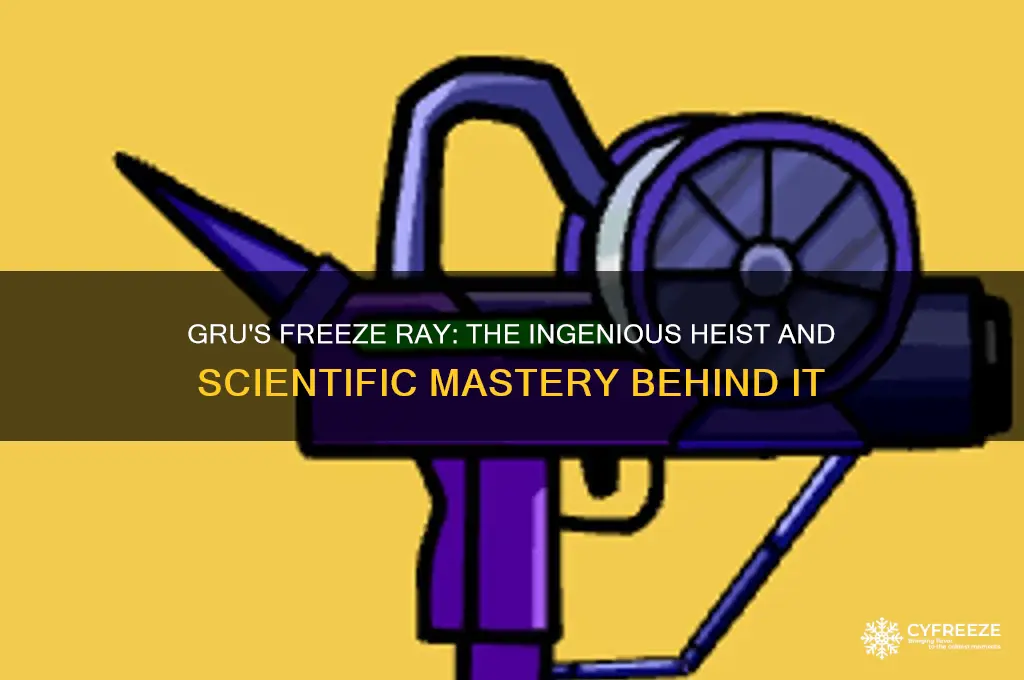how did gru get the freeze ray