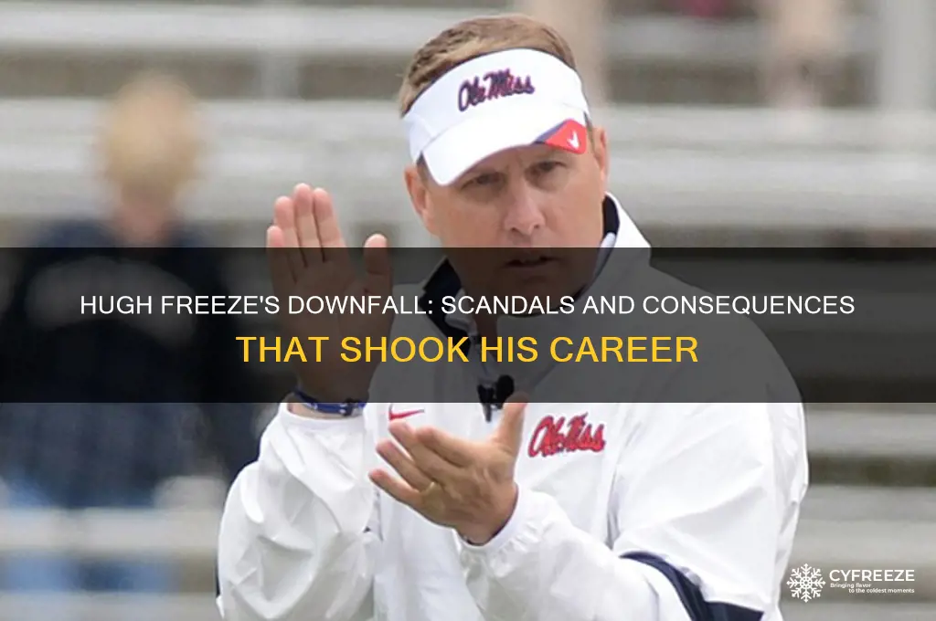 how did hugh freeze get in trouble