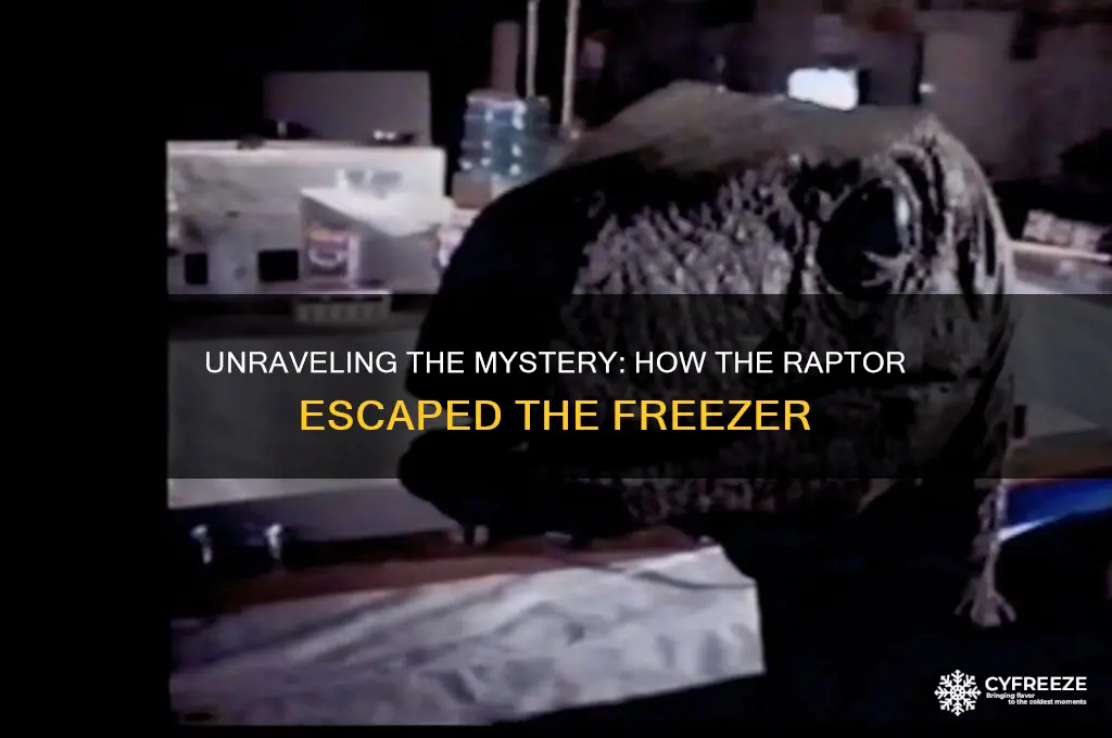 how did the raptor get out of the freezer