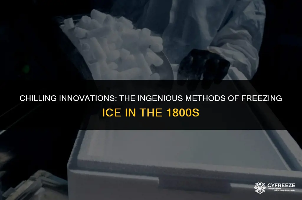 how did they freeze ice in the 1800s