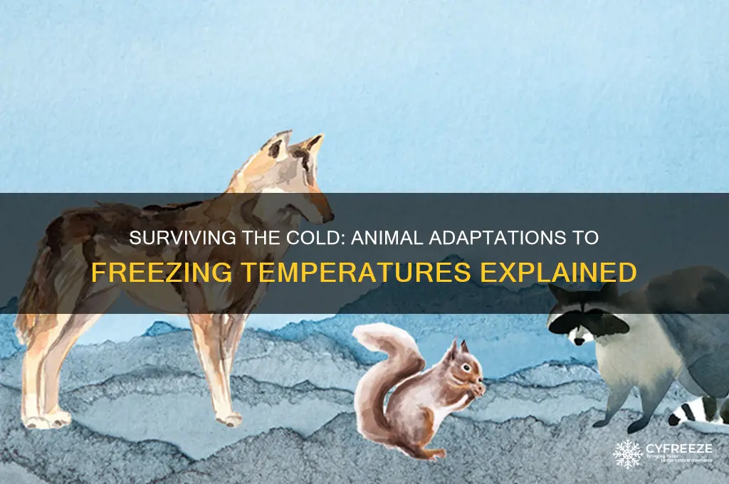 how do animals survive freezing temperatures