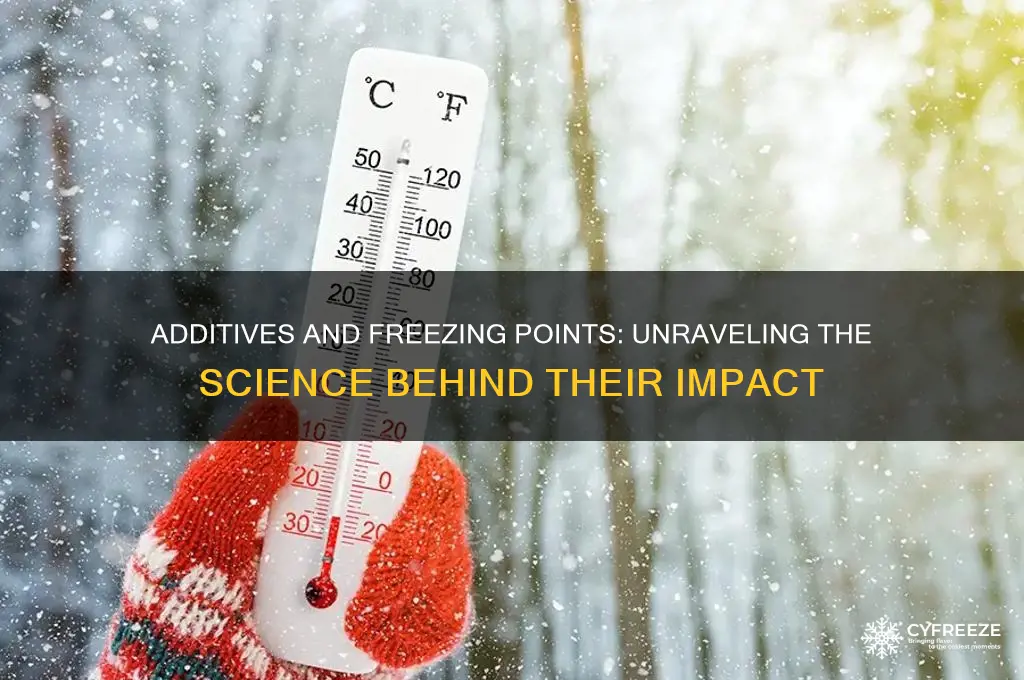 how do different additives cause different freezing points