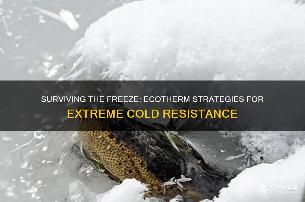 how do ecotherms cope with freezing temperatures