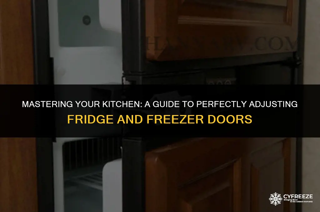 how do i adjust a fridge and freezer door