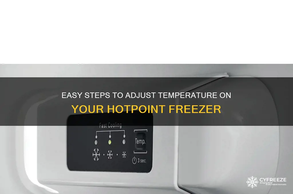 how do i adjust the temperature on my hotpoint freezer