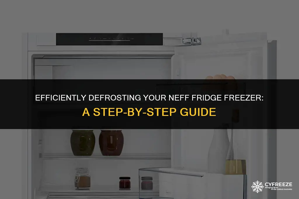 how do i defrost my neff fridge freezer