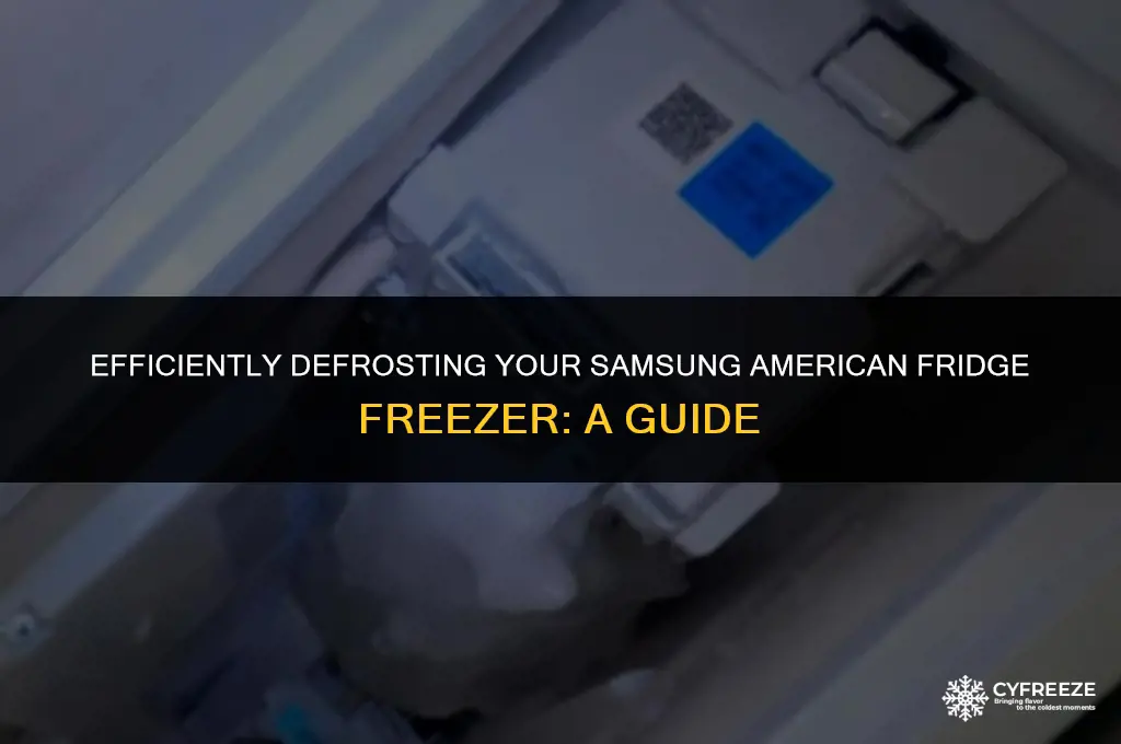 how do i defrost my samsung american fridge freezer