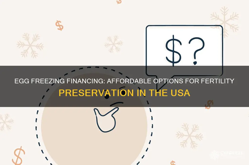 how do i fanance egg freezing in usa