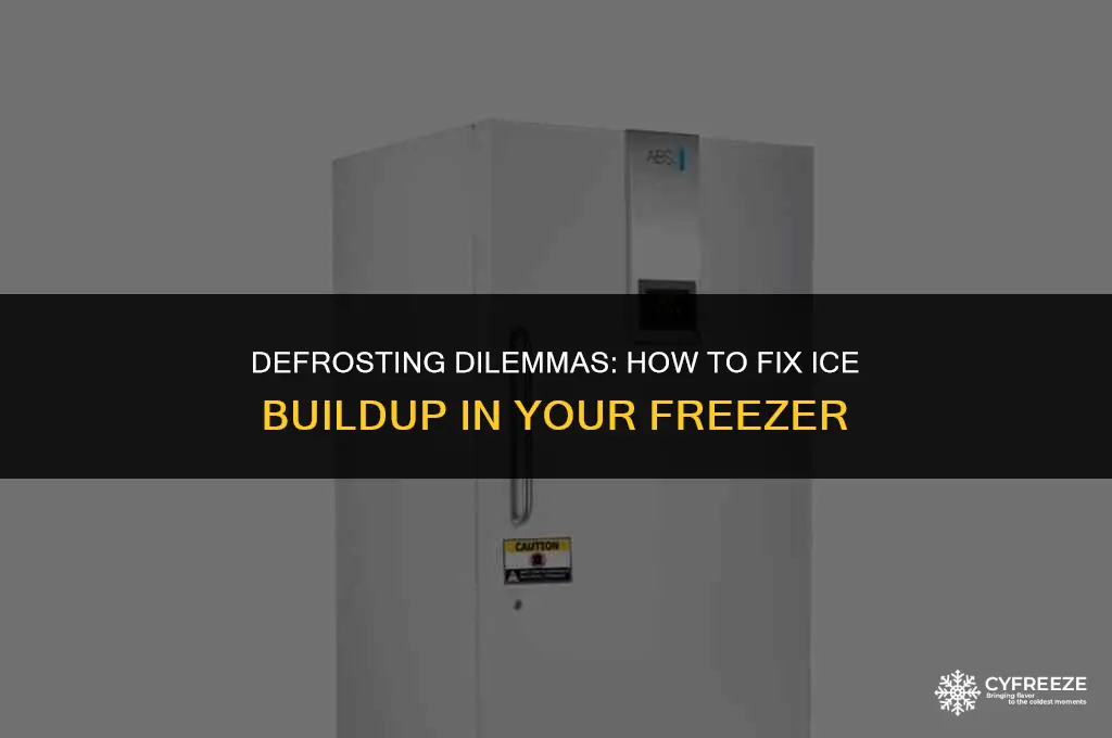 how do i fix ice build up in my freezer