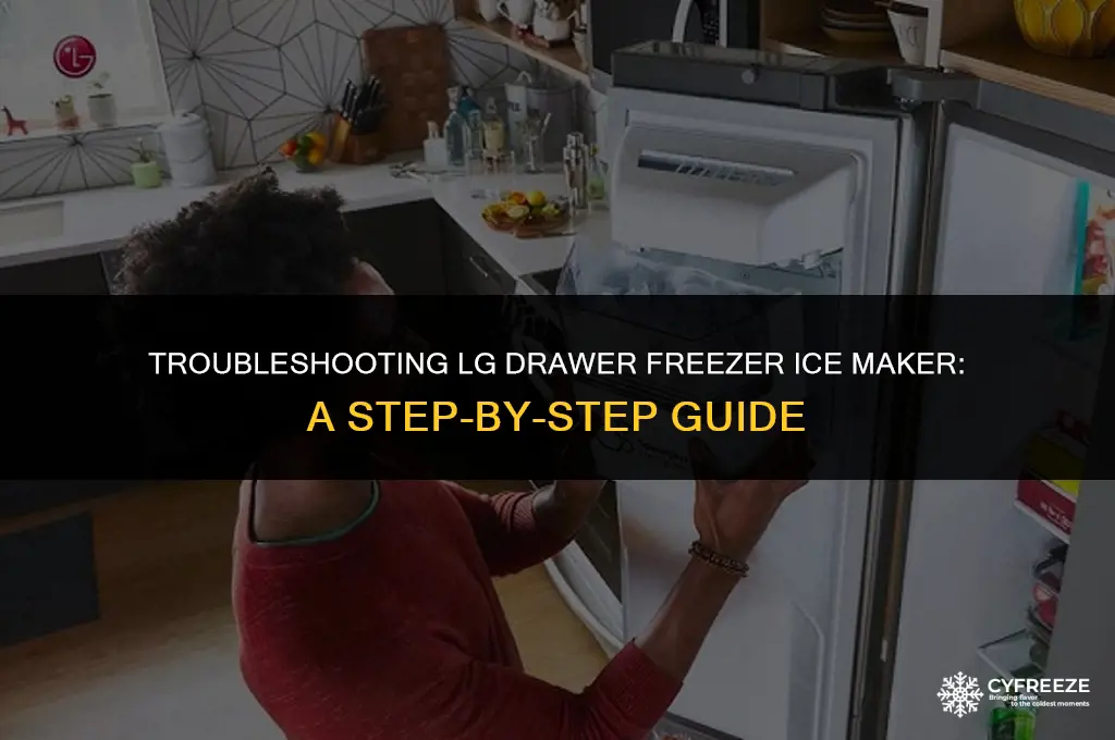 how do i fix ice maker on lg drawer freezer
