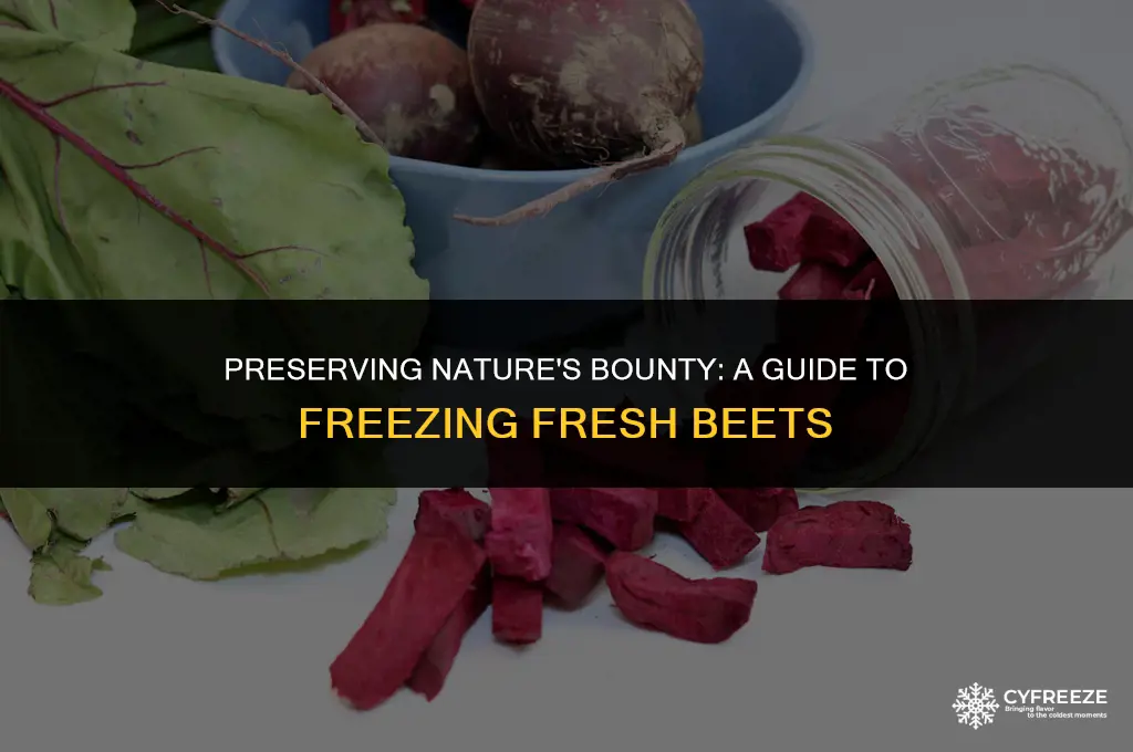 how do i freeze fresh beets