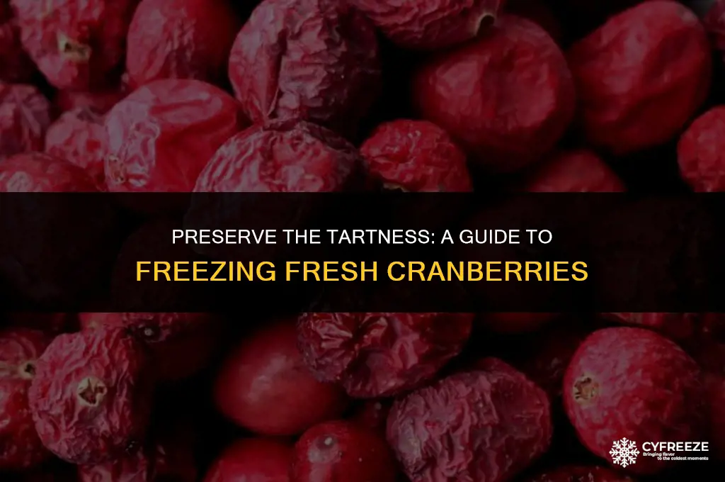 how do i freeze fresh cranberries