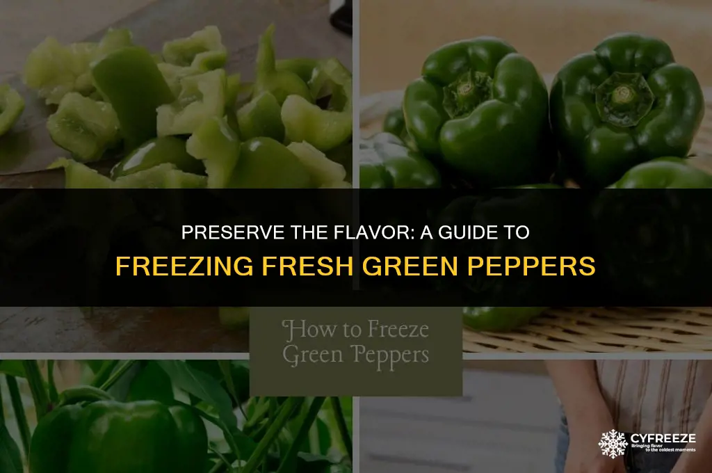 how do i freeze fresh green peppers