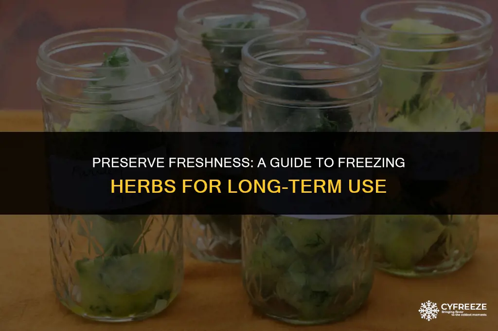 how do i freeze fresh herbs