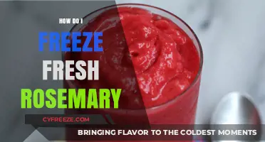 Preserve the Flavor: A Simple Guide to Freezing Fresh Rosemary