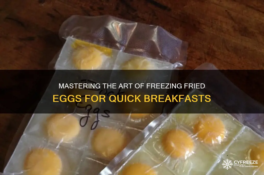 how do i freeze fried eggs