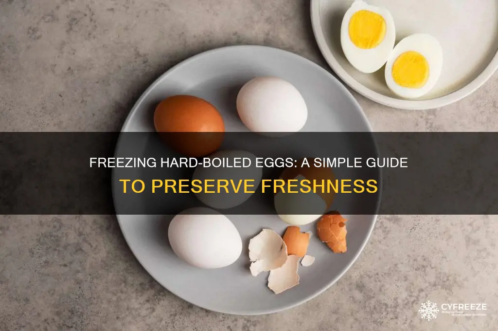 how do i freeze hard boiled eggs