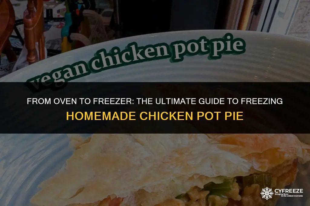 how do i freeze homemade chicken pot pie