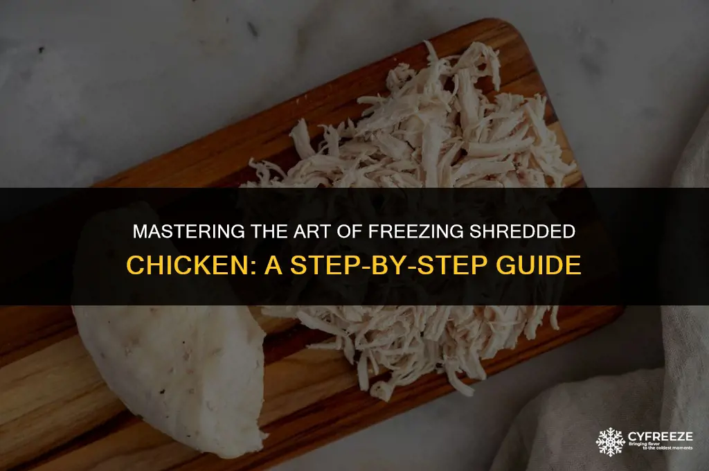 how do i freeze shredded chicken