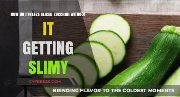 Freeze Sliced Zucchini Perfectly: Avoid Slimy Results with These Tips