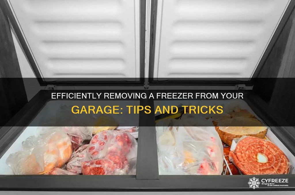 how do i get a freezer out of a garage