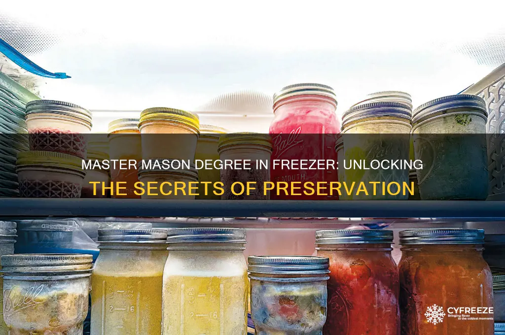 how do i get a master mason degree in freezer