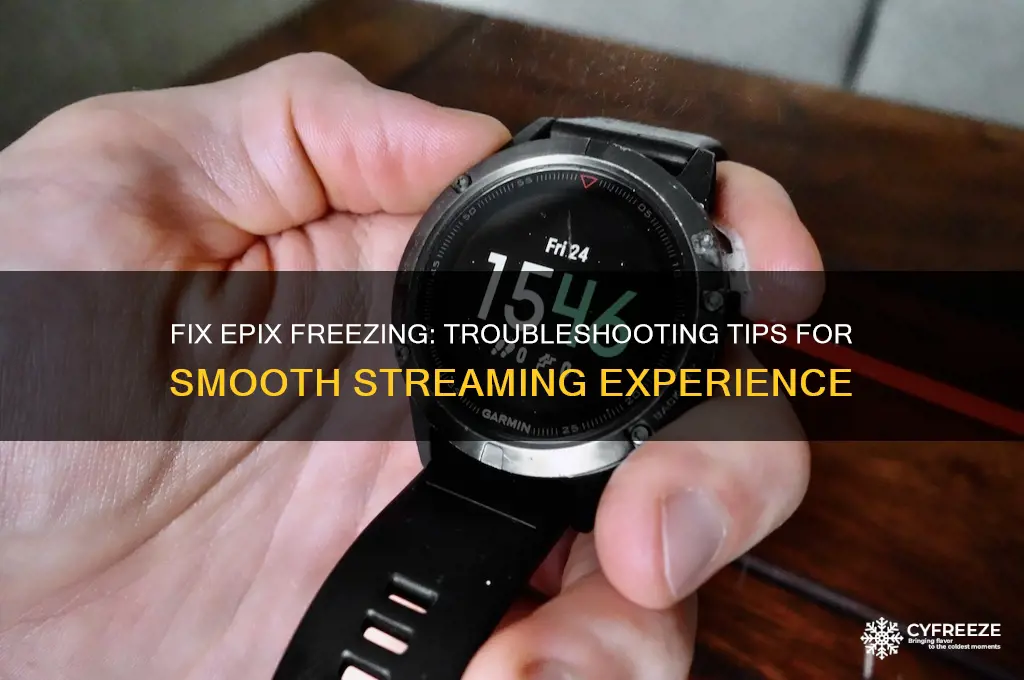 how do i get epix to stop freezing
