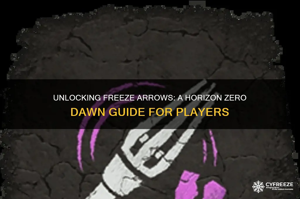 how do i get freeze arrows in horizon zero dawn