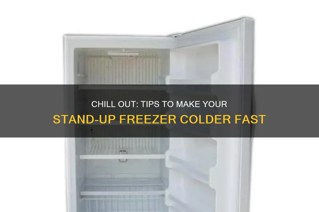 how do i get my stand up freeze colder