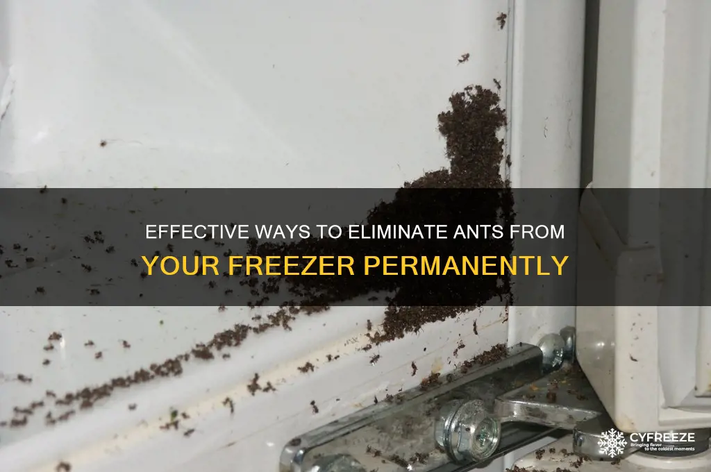 how do i get rid of ants in the freezer