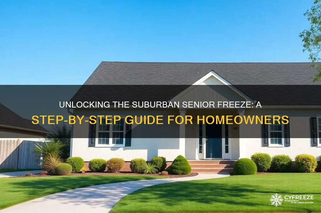 how do i get the suburban senior freeze