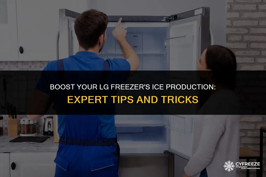 how do i increase ice production in my lg freezer