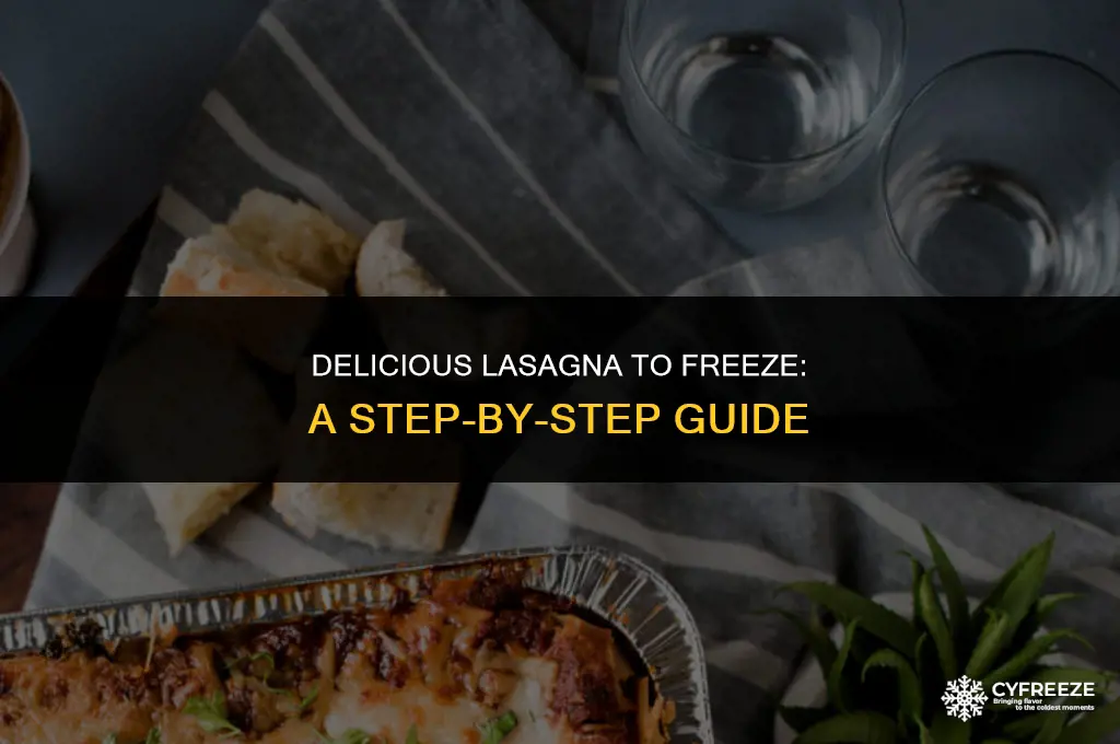 how do i make a lasagna to freeze