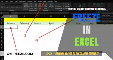 Mastering Excel: The Ultimate Guide to Freezing Column Headings