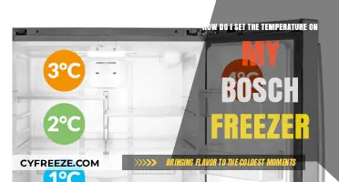 Easy Guide to Setting Temperature on Your Bosch Freezer