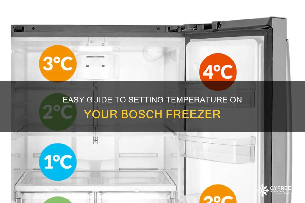 how do i set the temperature on my bosch freezer