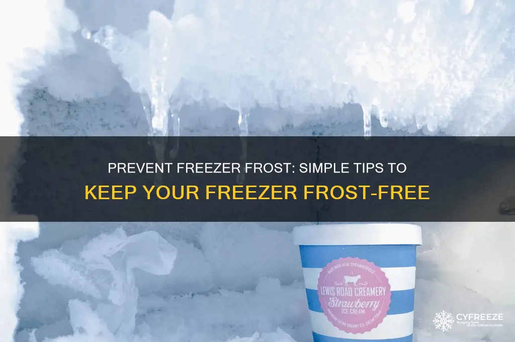 how do i stop my freezer from getting frost