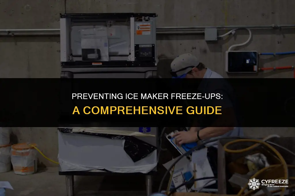 how do i stop my ice maker from freezing up