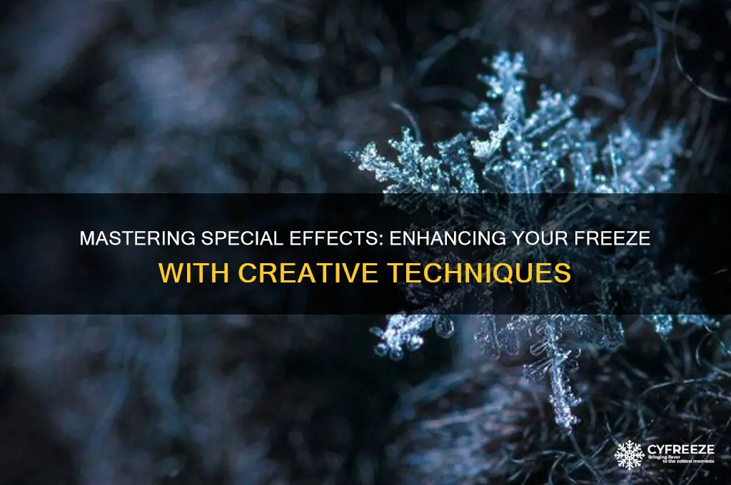 how do i use a special effect on a freeze