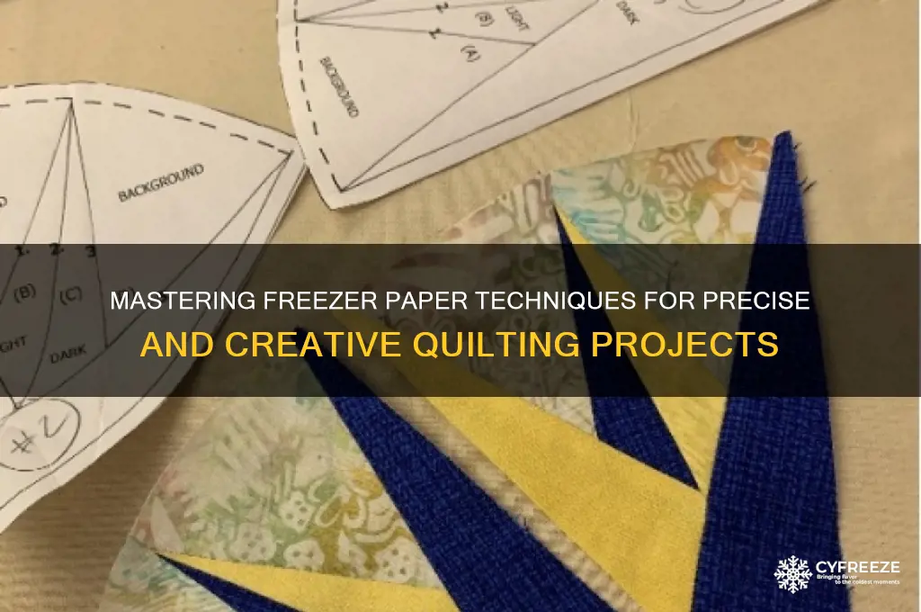 how do i use freezer paper for quilting
