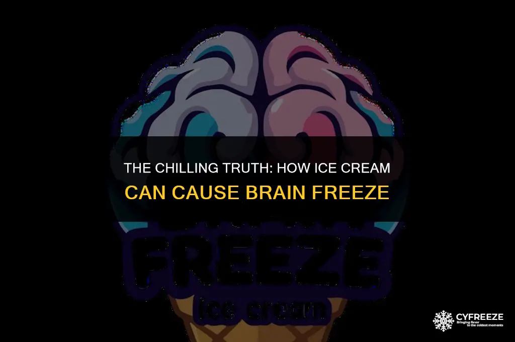 how do ice cause brain freeze