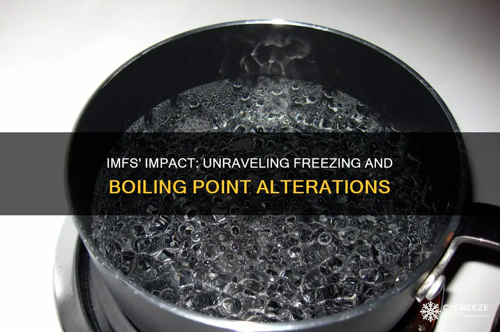 how do imfs affect freezing and boiling points