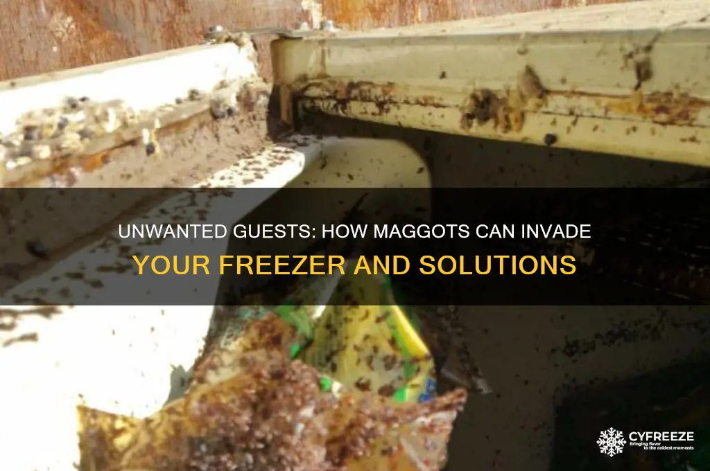 how do maggots get in a freezer