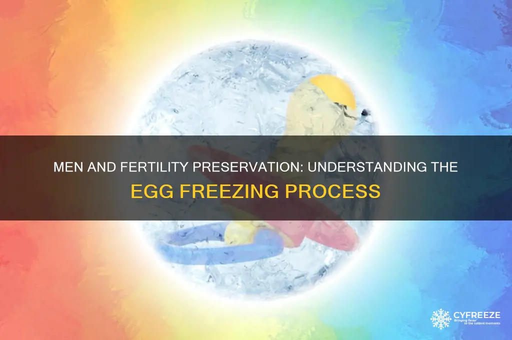 how do men freeze eggs