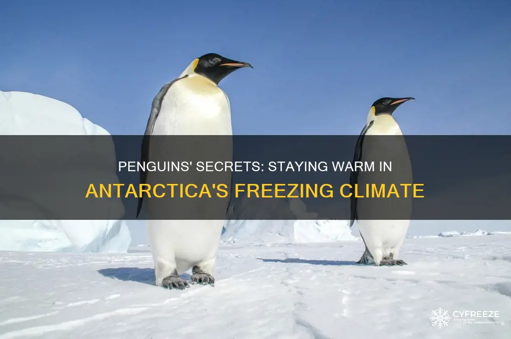 how do penguins stay warm in freezing temperatures