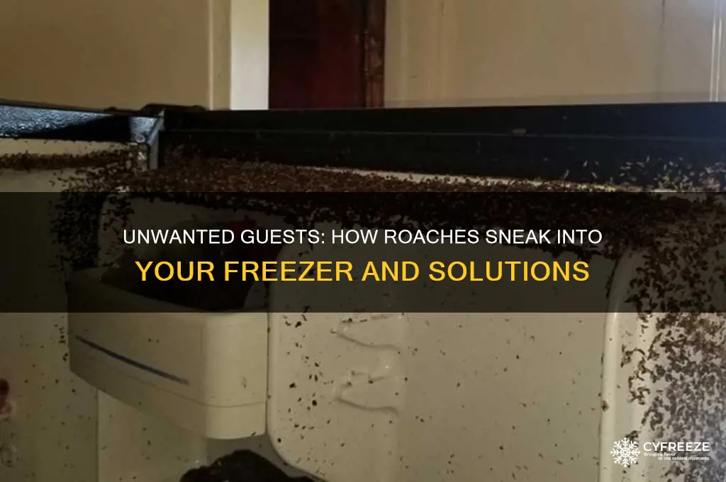 how do roaches get in your freezer
