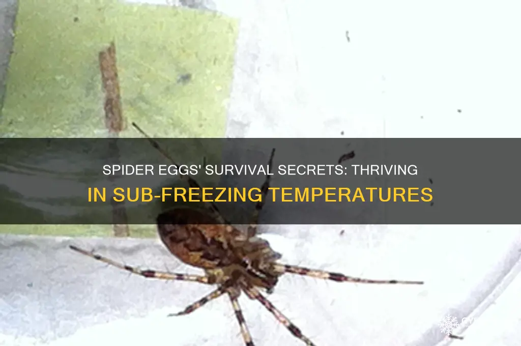how do spider eggs survive sub freezing