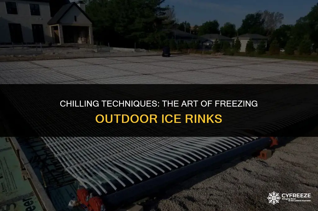 how do they freeze ice rink outdoor