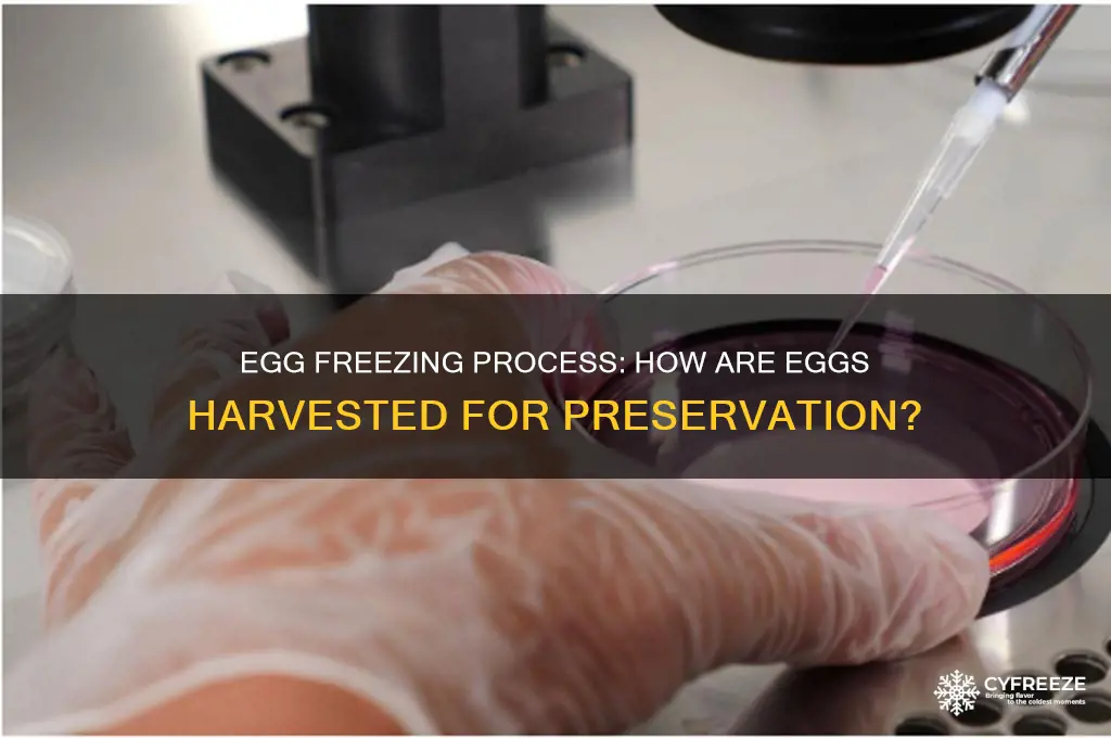 how do they harvest eggs for freezing
